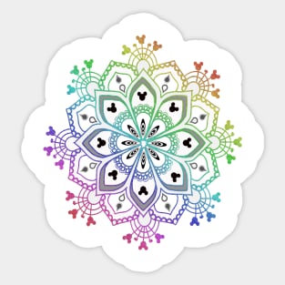 Mouse Ear Mandala Sticker